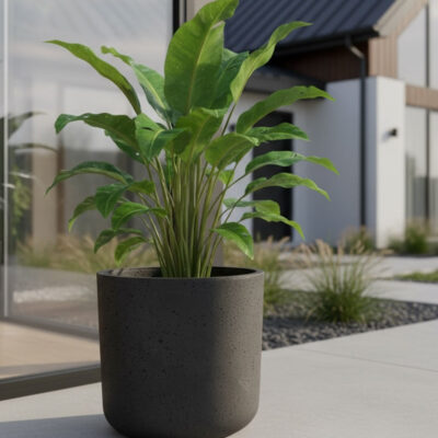 Donica Sphera Czarna 23×20 na balkon