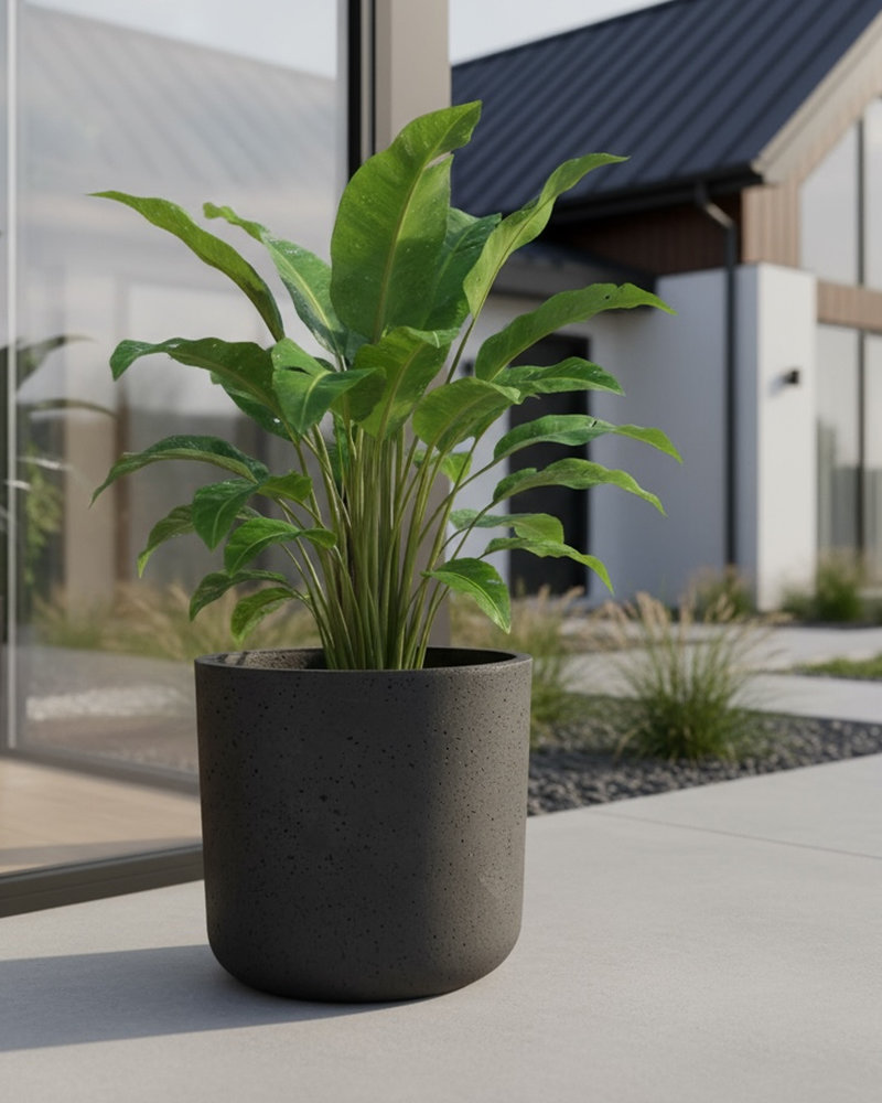 Donica Sphera Czarna 23×20 na balkon