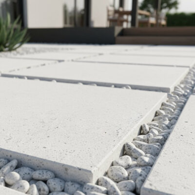 Płyta betonowa nawierzchniowa biała 90x60x4 tarasowa