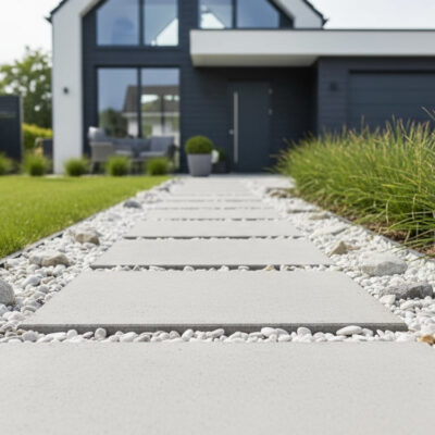 Płyta betonowa nawierzchniowa biała 120x60x4 ogrodowa