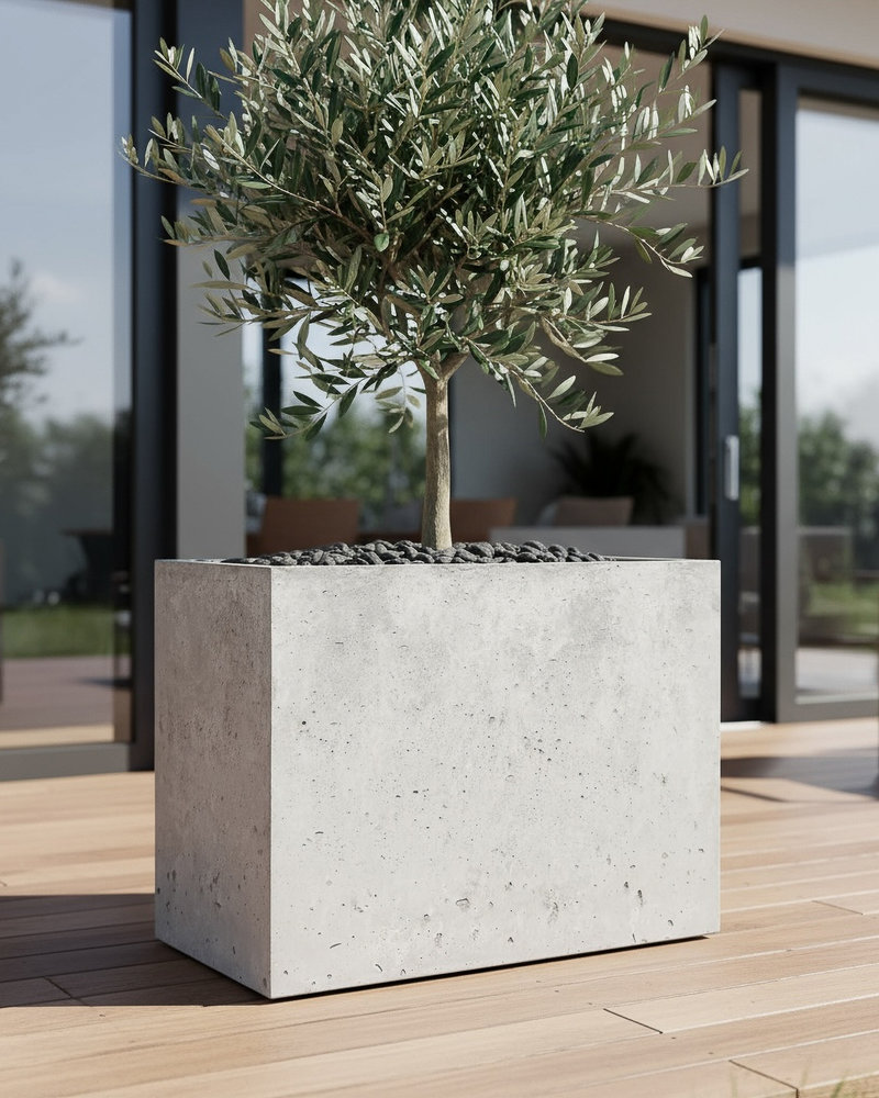 Donica Caldea szara 60x40x60 betonowa