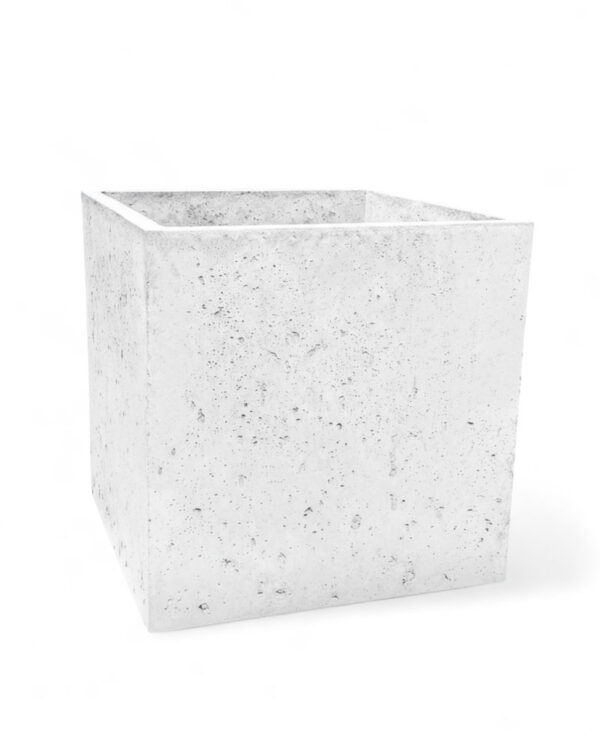 Donica Caldea biała 60x60x60 ogrodowa
