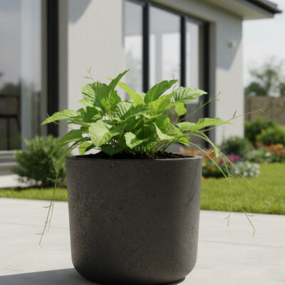 Donica Sphera Czarna 23×20 na balkon