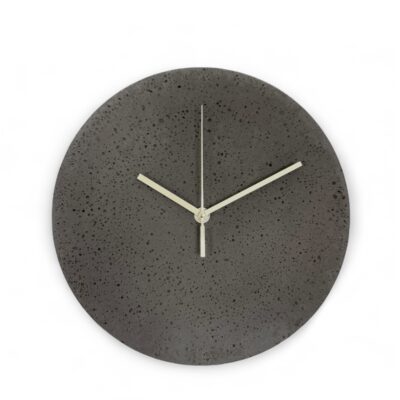 Zegar Betonowy czarny Cadenza 35 cm ścienny