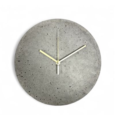 Zegar Betonowy szary Cadenza 35 cm ścienny
